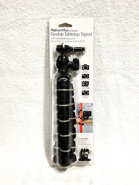 Sunpak Other - Platinum Plus Flexible Tabletop Tripod Bendable Camera Stand
